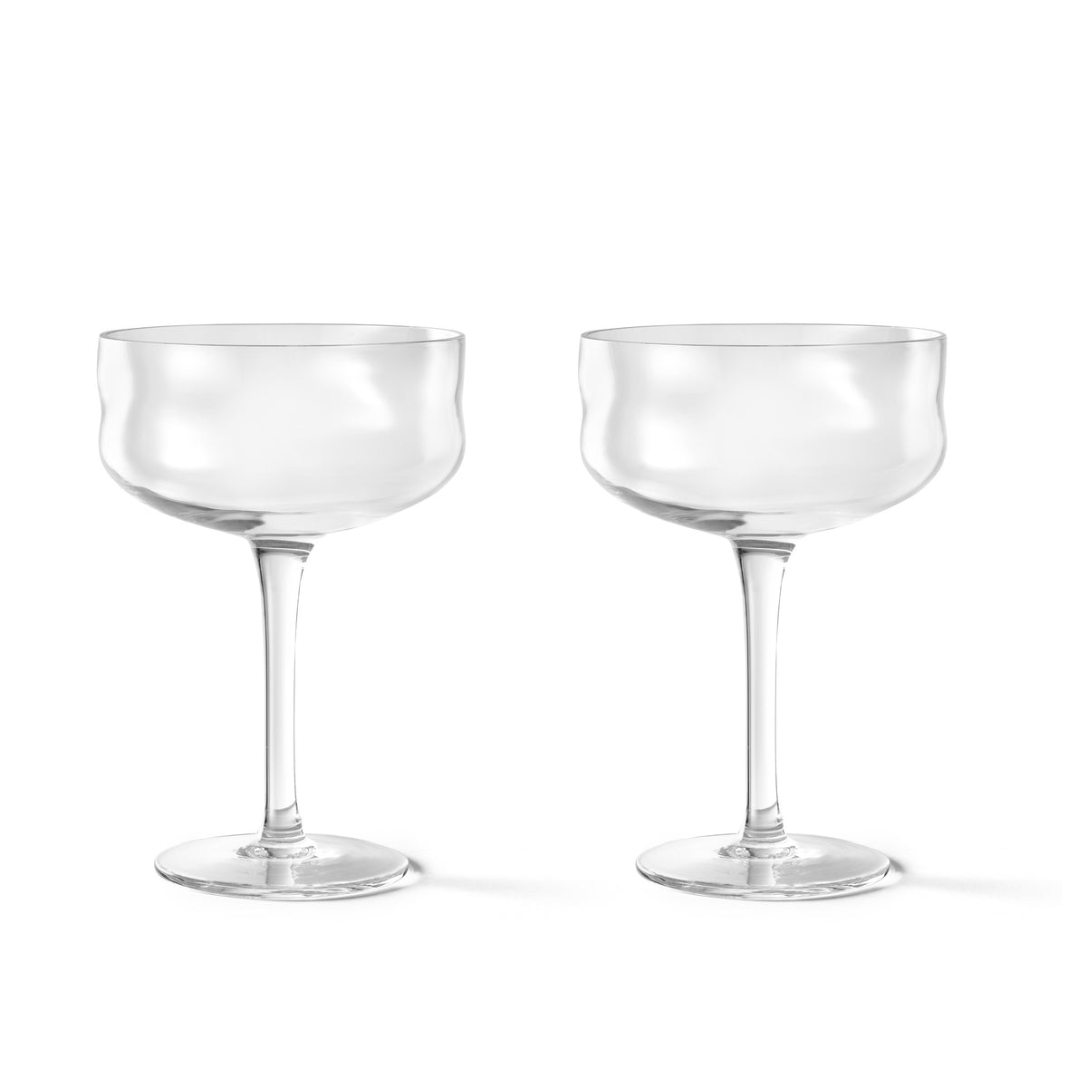 Paveau - Swirl coupeglas 26 cl Wave - Set van 2