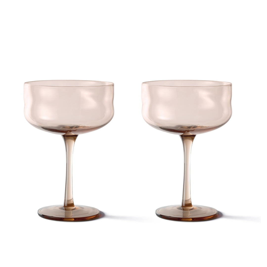Paveau - Swirl coupeglas 26 cl Glow - Set van 2