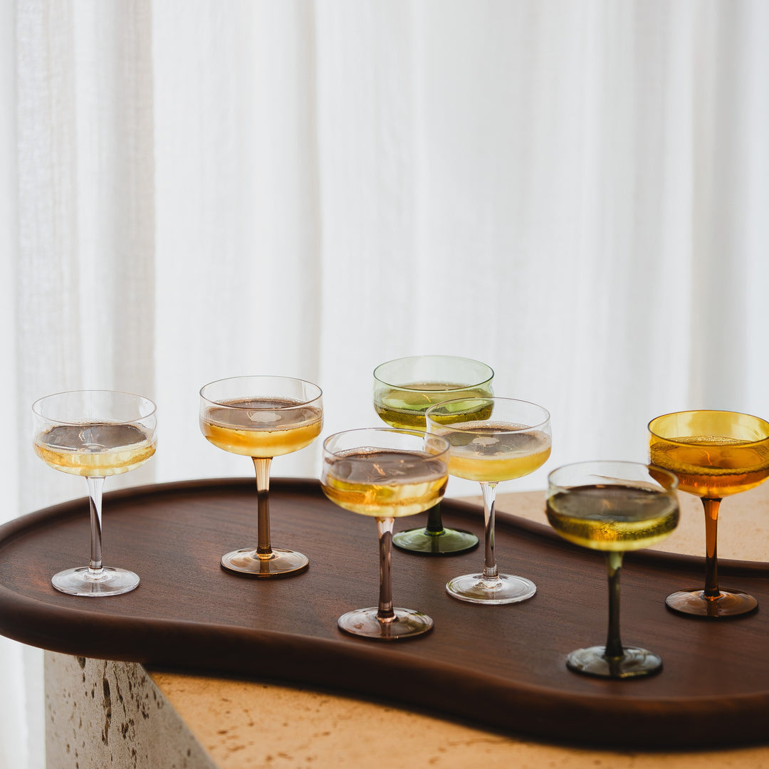 Paveau - Swirl coupeglas 26 cl Dune - Set van 2