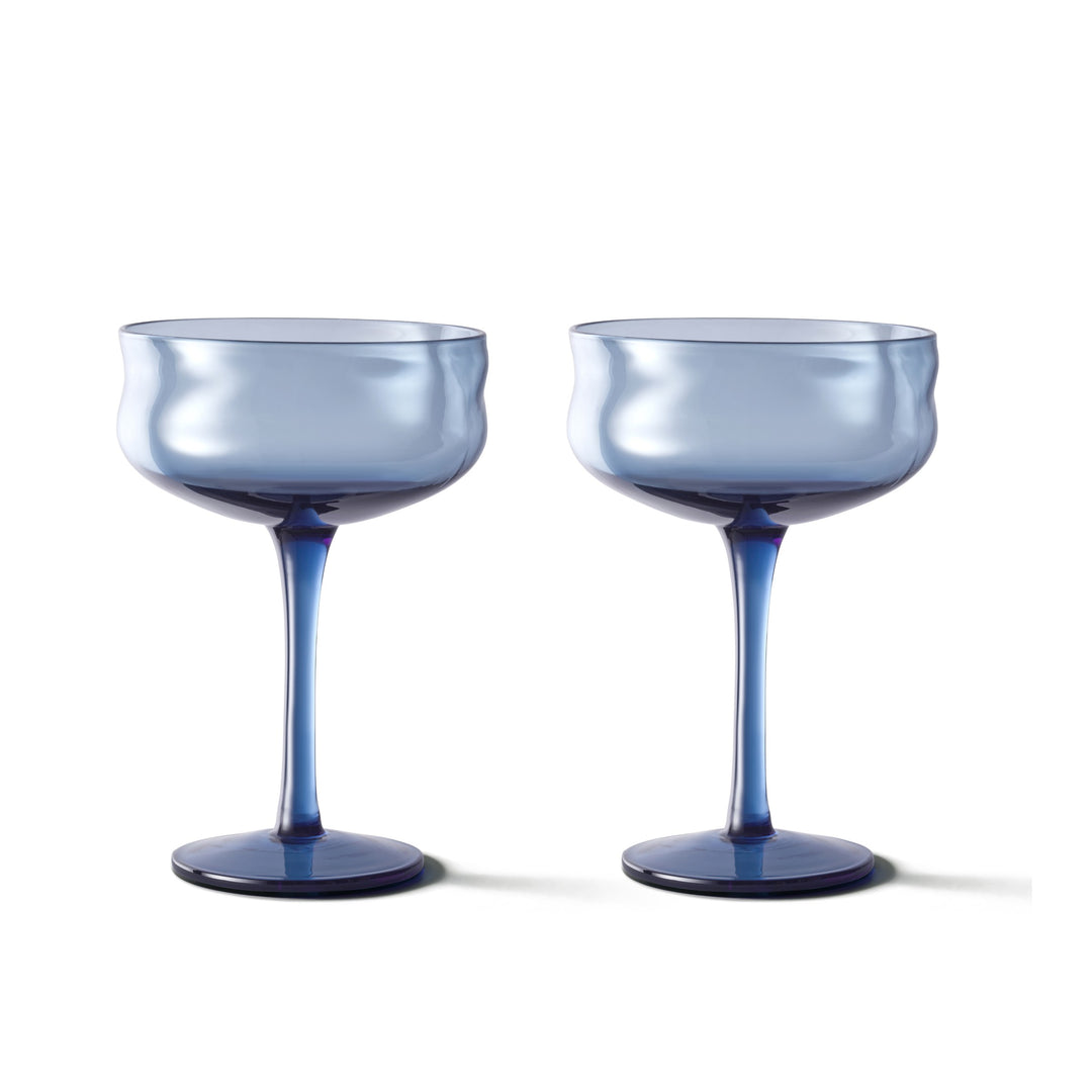 Paveau - Swirl coupeglas 26 cl Midnight - Set van 2
