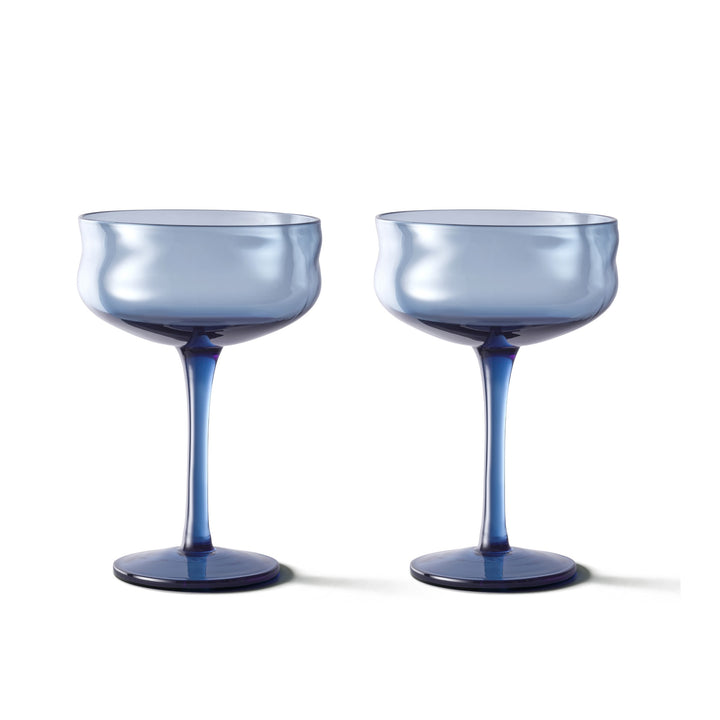 Paveau - Swirl coupeglas 26 cl Midnight - Set van 2