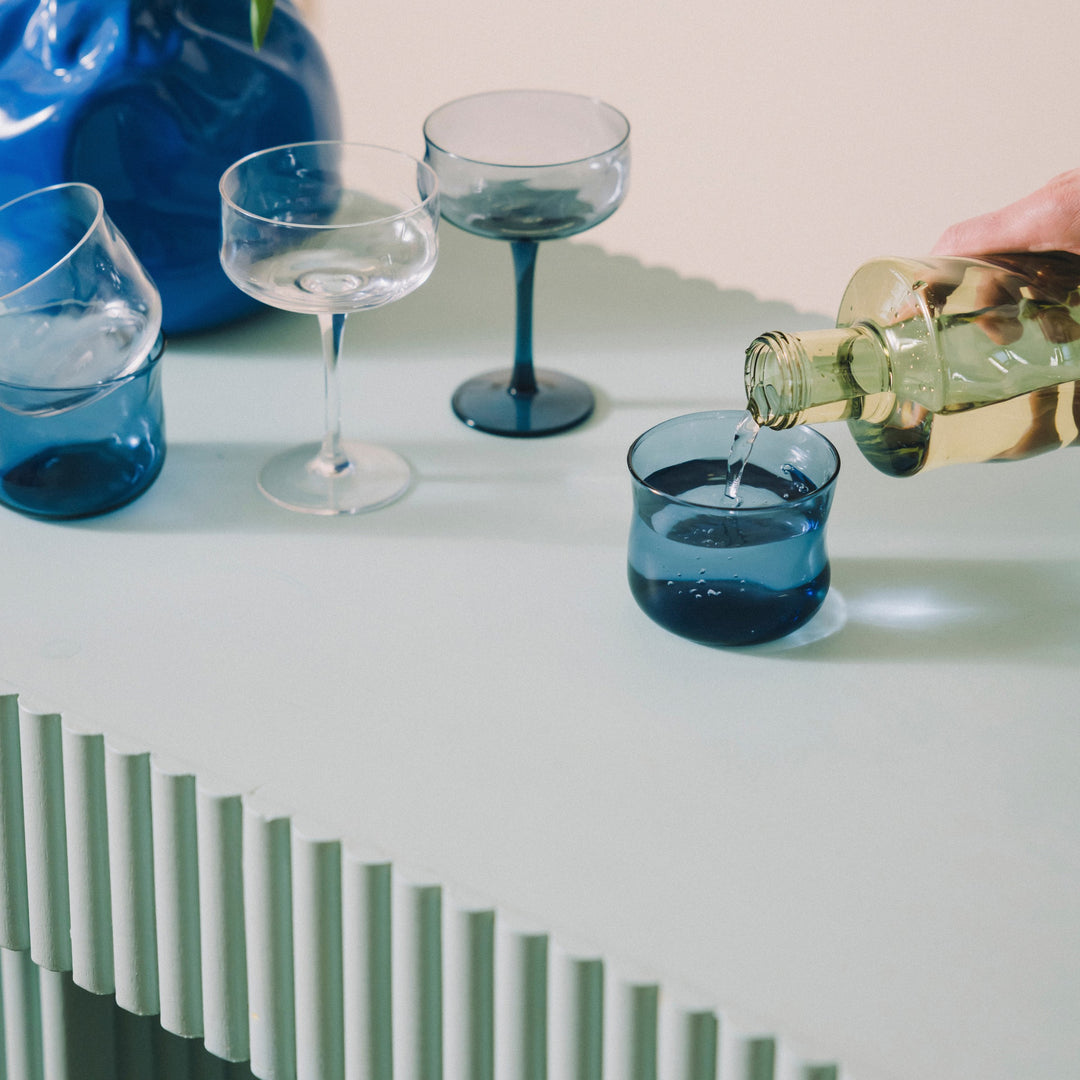 Paveau - Swirl coupeglas 26 cl Midnight - Set van 2