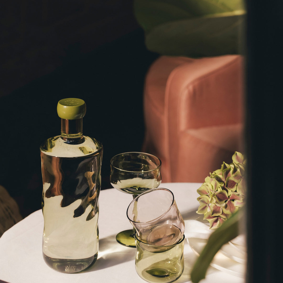 Paveau - Swirl geschenkset 1 fles large + 2 tumblers - Moss