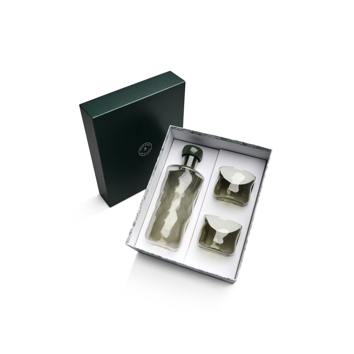 Paveau - Swirl geschenkset 1 fles medium + 2 tumblers - Mist