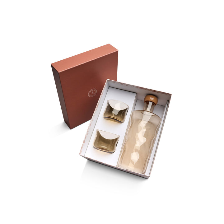 Paveau - Swirl geschenkset 1 fles large + 2 tumblers - Glow