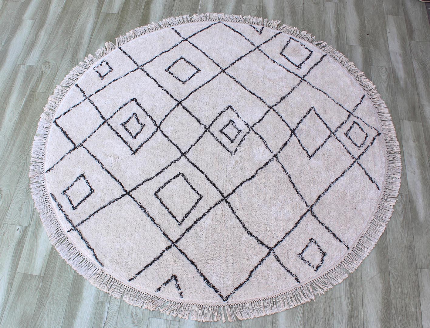 Ervin Tapijt Ivoire/Taupe Diameter 160