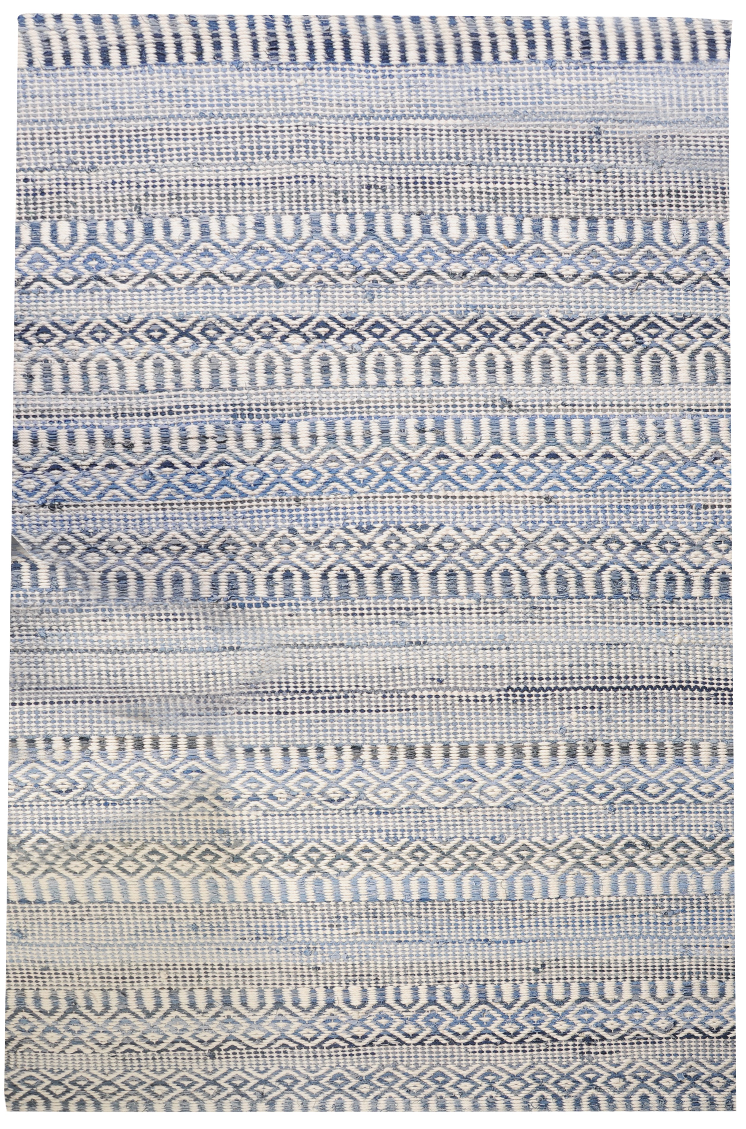 Sarah tapijt Ivoire/Bleu 160 X 230