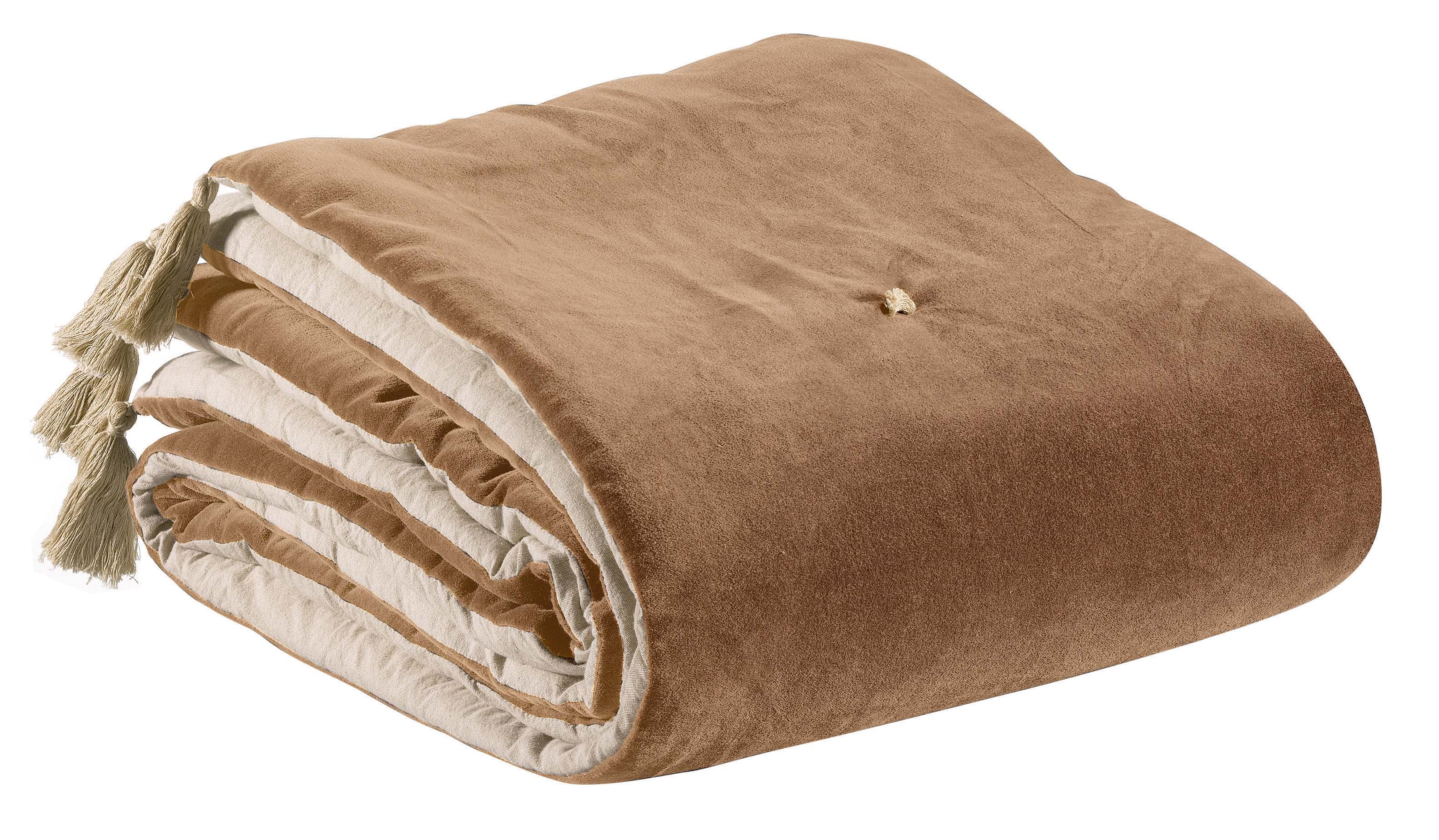 Elise dekbed met pompons Ficelle 80 X 180
