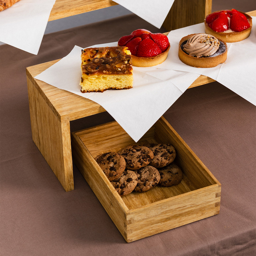 Bonbistro - Dienblad 24x17xH6,5cm bamboe Arbor