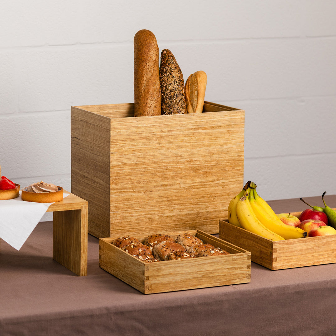 Bonbistro - Dienblad 24x24xH6,5cm bamboe Arbor