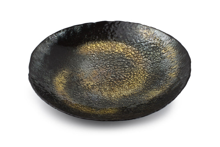 Salt &amp; Pepper - Sierschaal 40xH7cm glas zwart/goud Cosmo