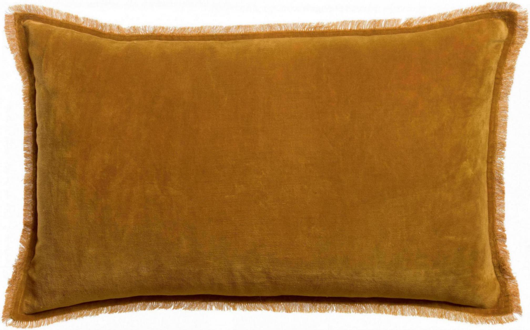 Effen kussen Fara Safran 40 X 65