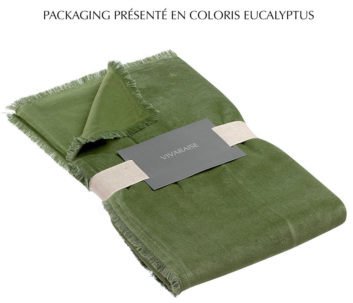 Effen dekbed Fara Olive 85 X 200