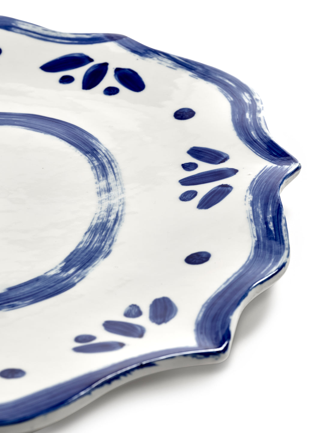 Serax - Annebet Philips - Serveerbord Wit Blauw 02 Line-up
