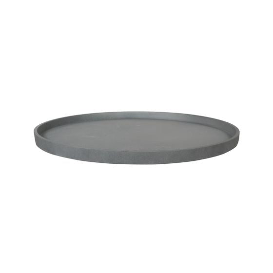 Pottery Pots - Saucer Round L, Grijs
