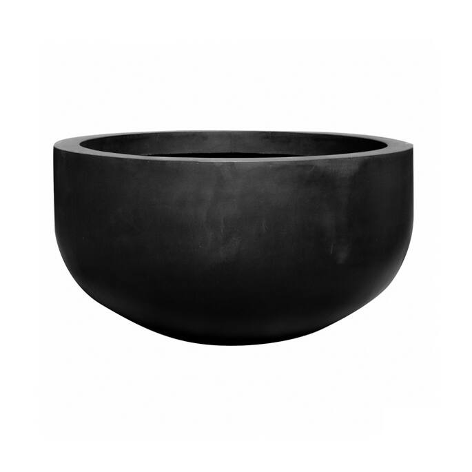 Pottery Pots - Bloempot City bowl L, Zwart