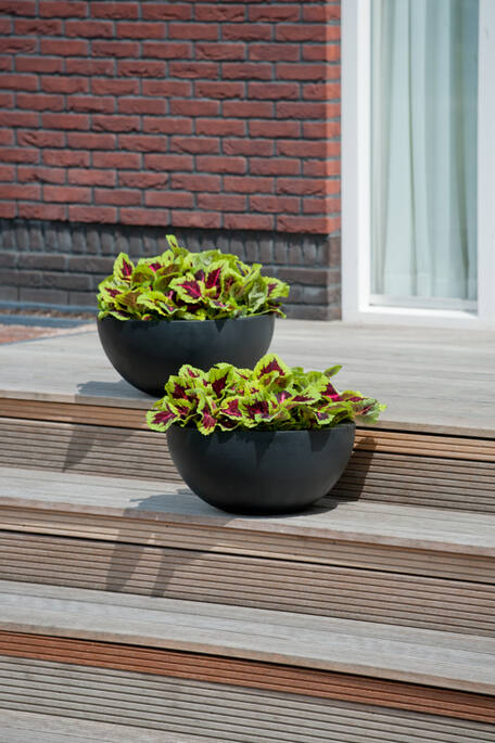 Pottery Pots - Bloempot Vic Bowl S, Zwart