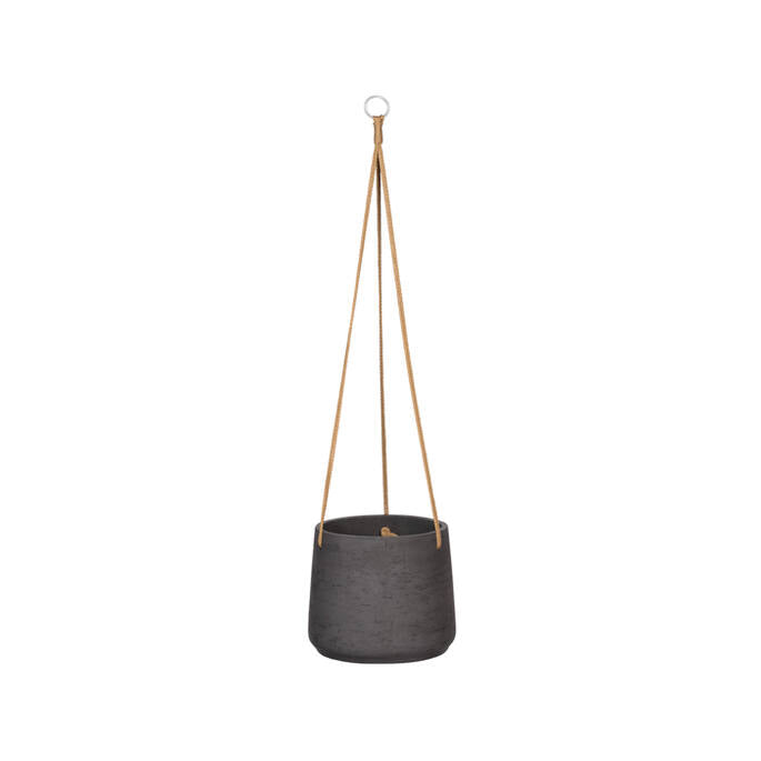 Pottery Pots - Bloempot Patt XL (hanging) Black Washed, Zwart Washed
