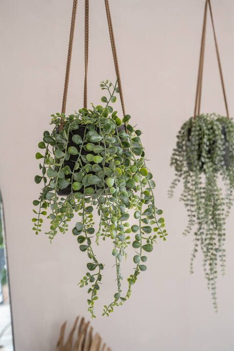 Pottery Pots - Bloempot Patt M (hanging) Black Washed, Zwart Washed