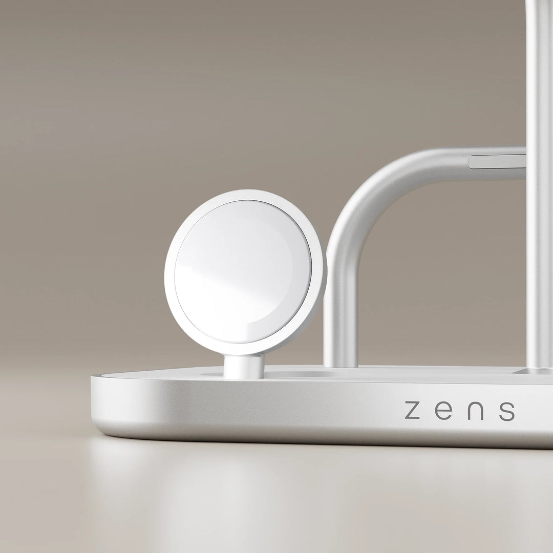 Zens - Draadloze oplader 4-1 60W USB C output - Wit