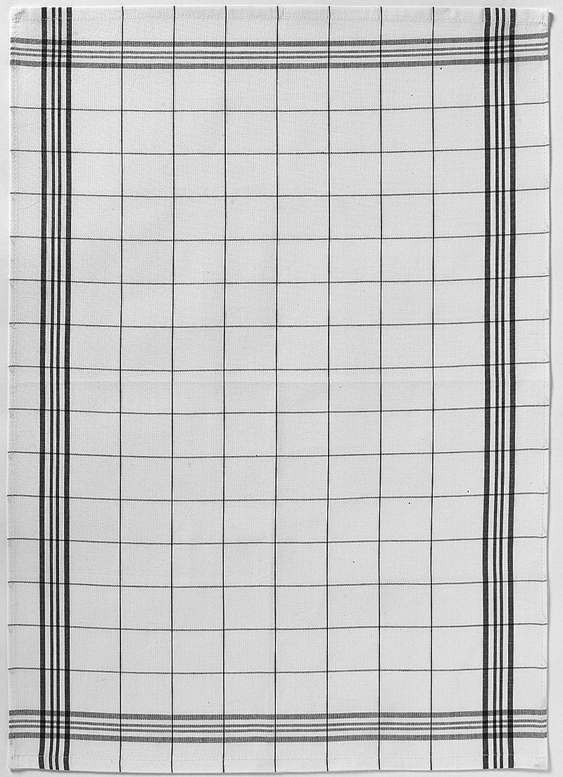 Theedoek Carreaux Noir 50 X 70