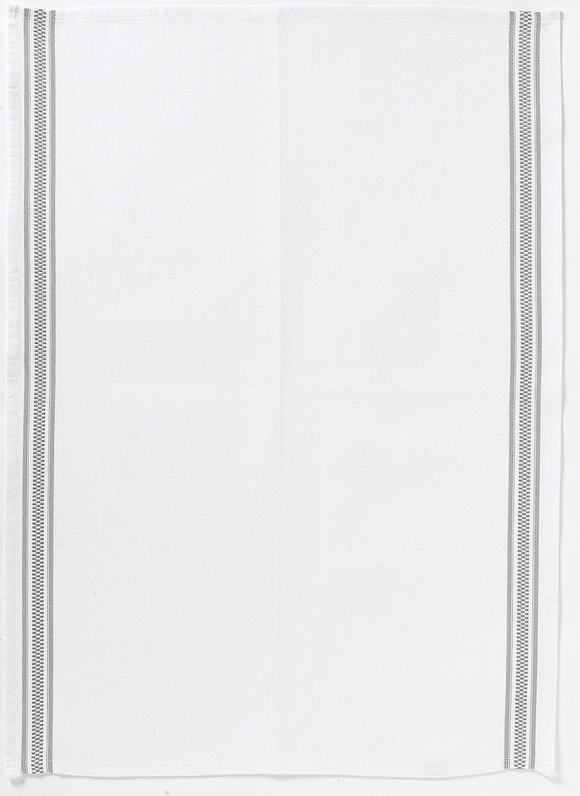 Theedoek Bande Damier Gris 50 X 70