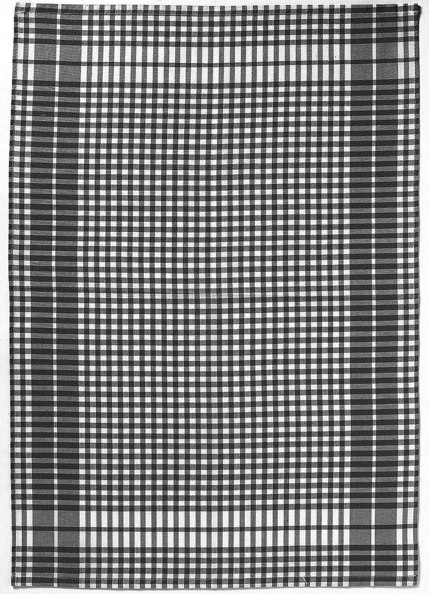Theedoek Petits Carreaux Noir 50 X 70