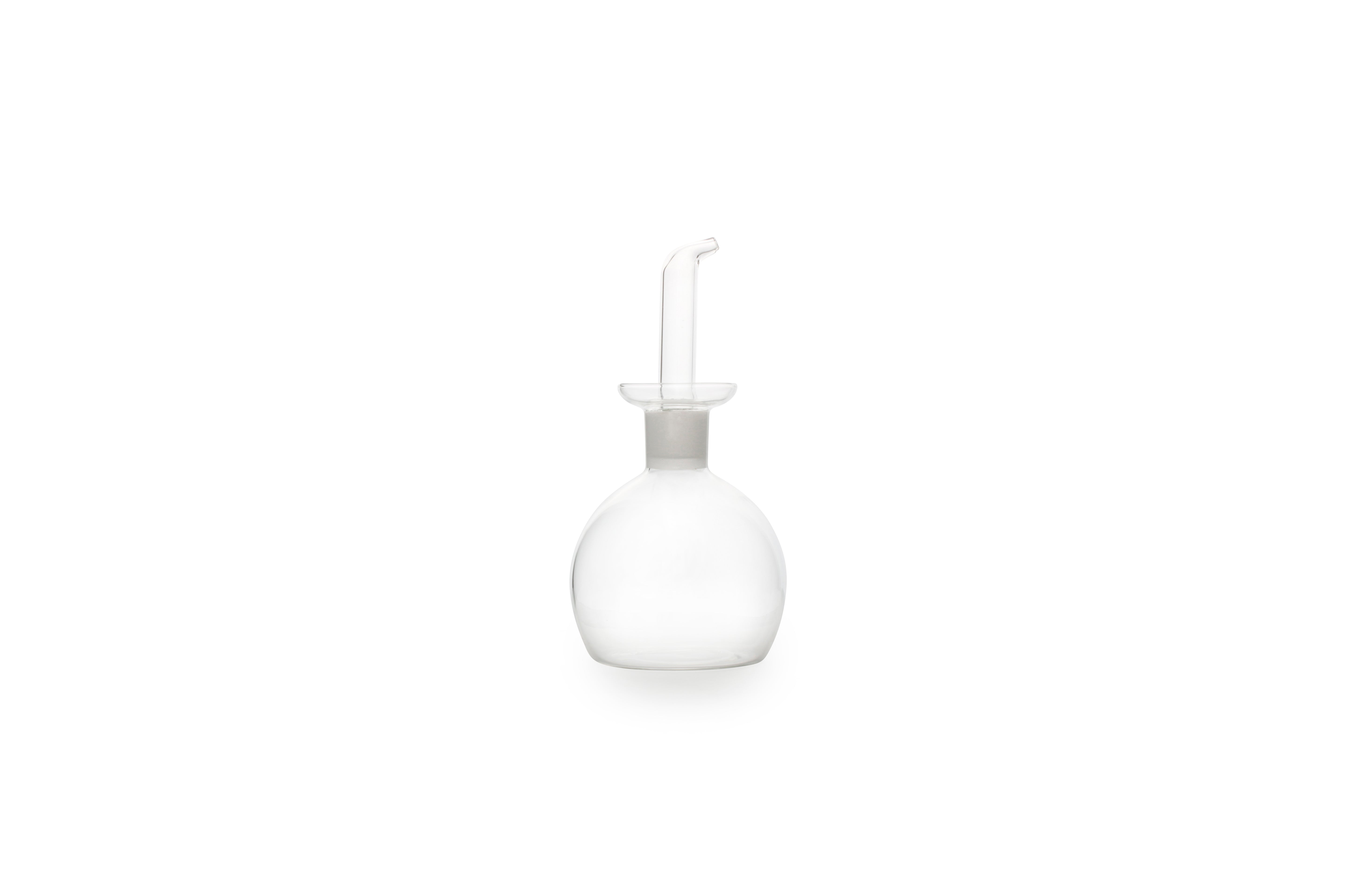 Oliefles met schenktuit 0.16l bol glas