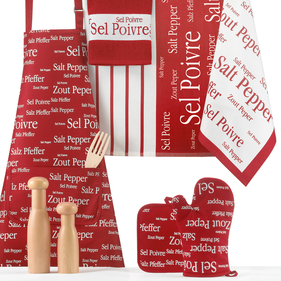 Winkler - Theedoek Sel &amp; Poivre Rouge 50 X 70