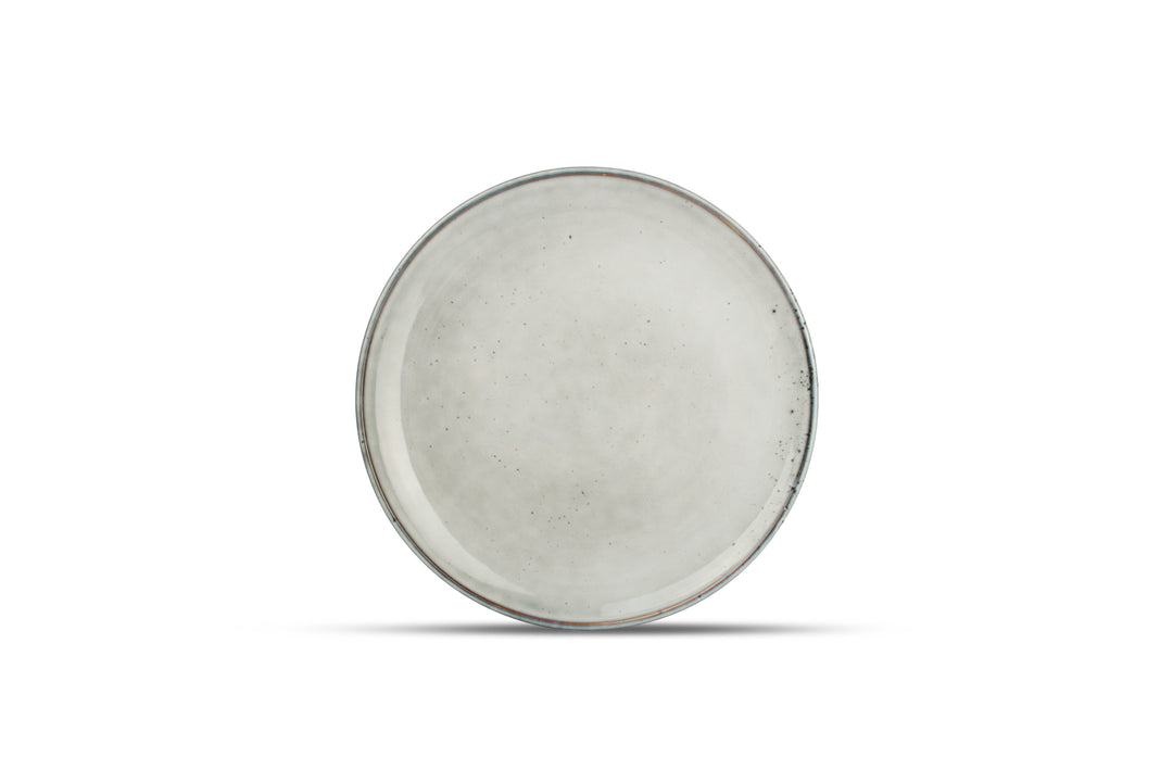 Plat bord 19,5cm groen Freckles  - Set van 4