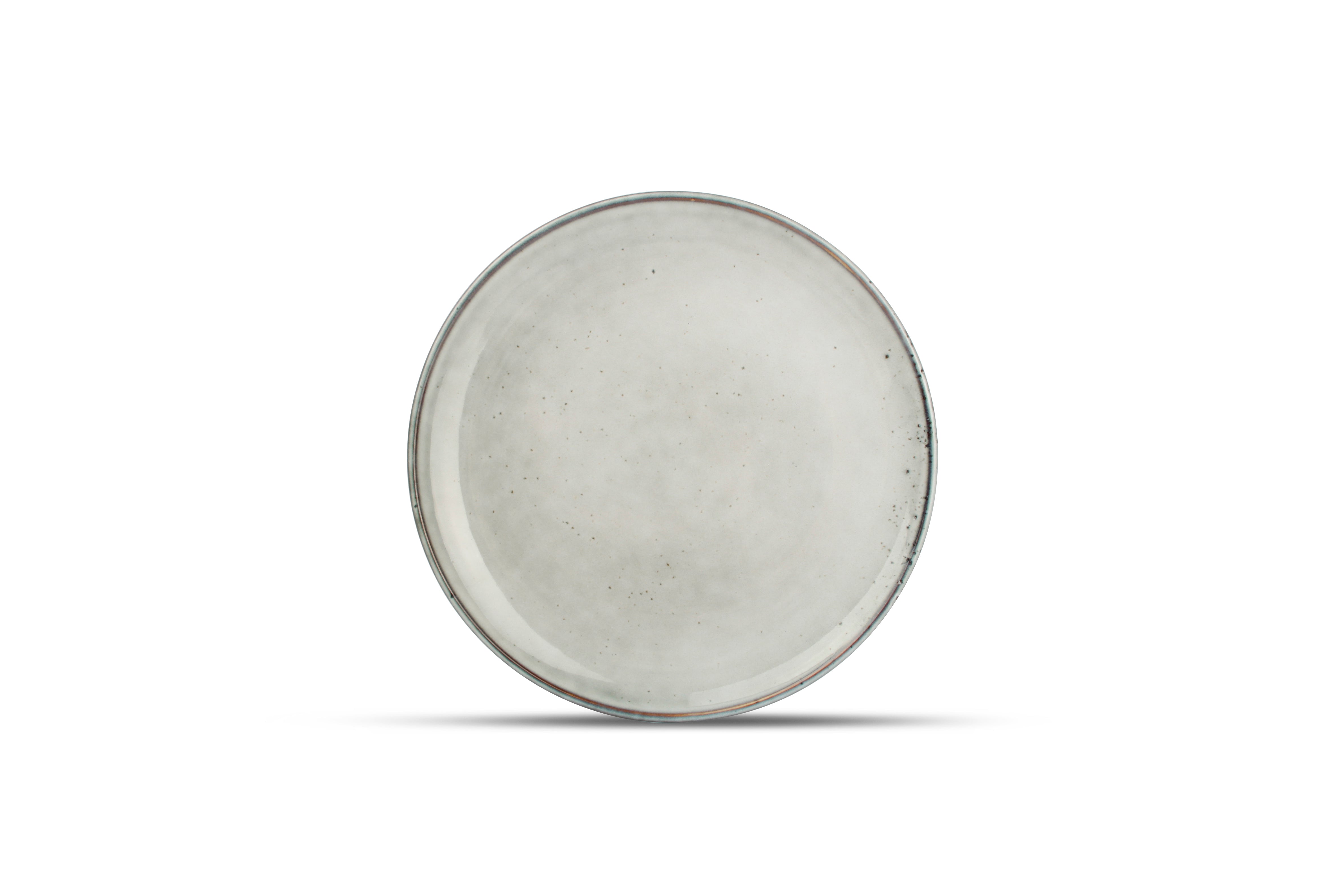 Plat bord 19,5cm groen Freckles