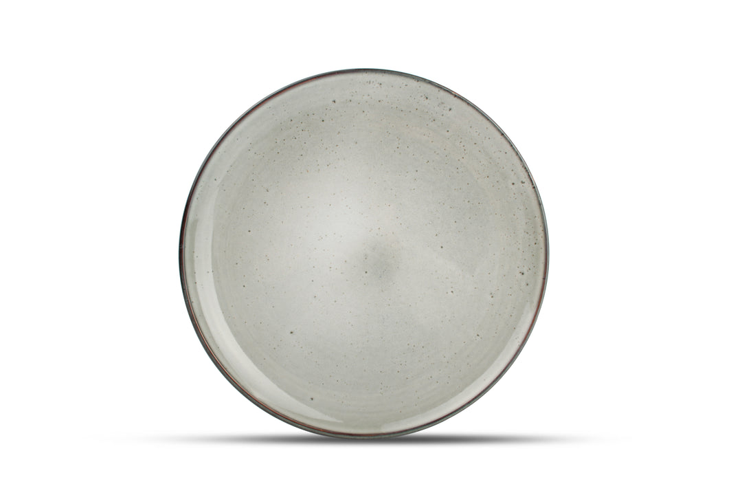 Plat bord 26cm groen Freckles  - Set van 4