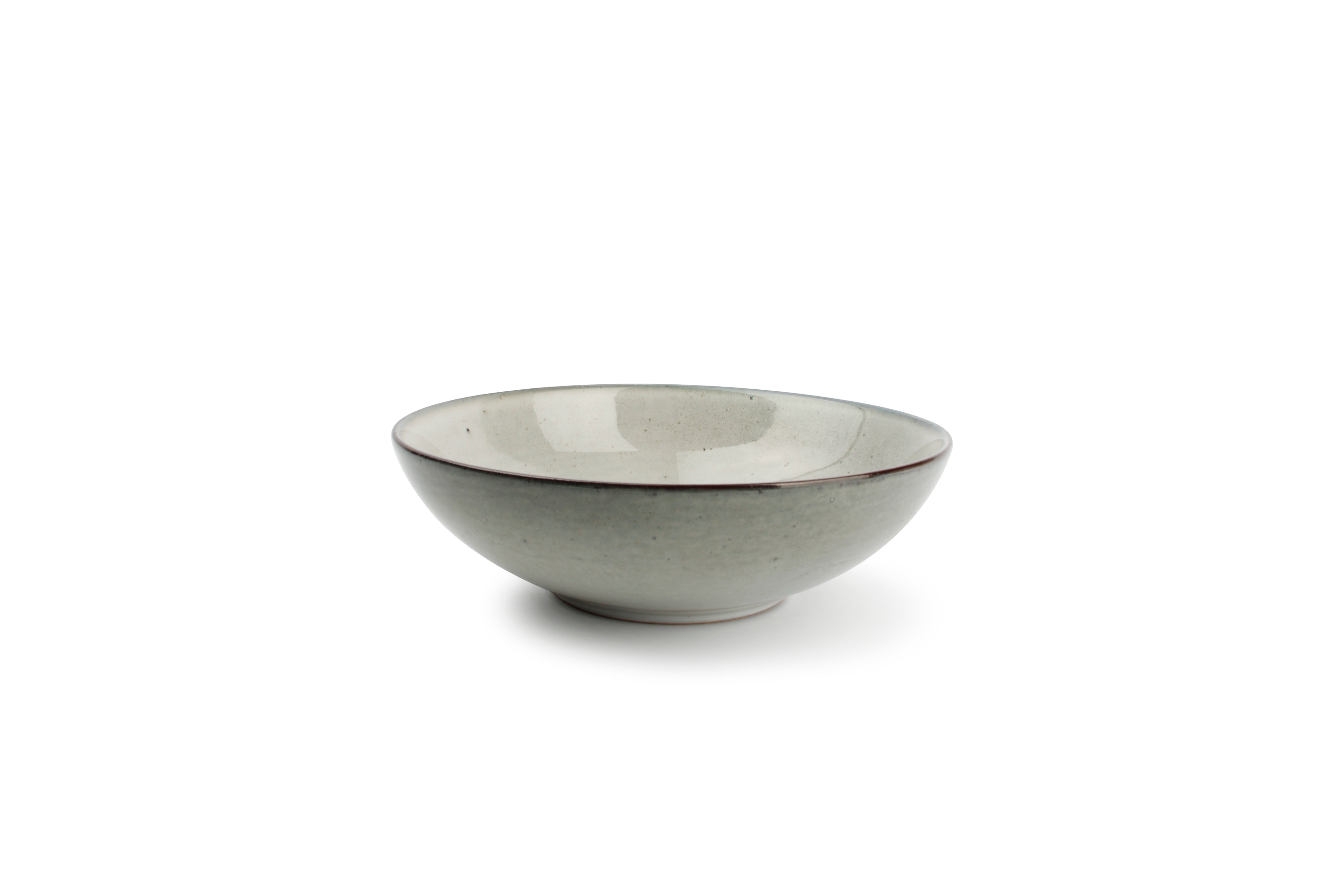 Diep bord 19,5xH6cm groen Freckles
