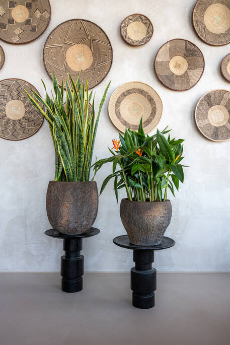 Pottery Pots - Bloempot Claire S, Imperial Bruin
