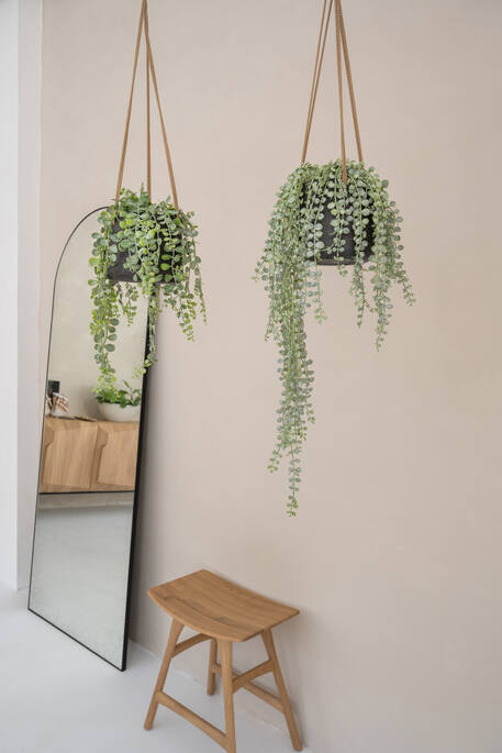 Pottery Pots - Bloempot Patt S (hanging) Black Washed, Zwart Washed