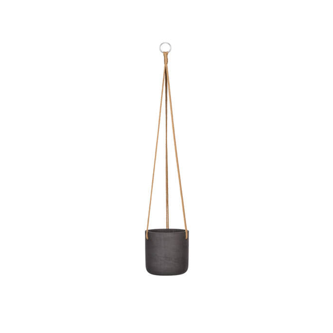Pottery Pots - Bloempot Charlie S (hanging) Black Washed, Zwart Washed