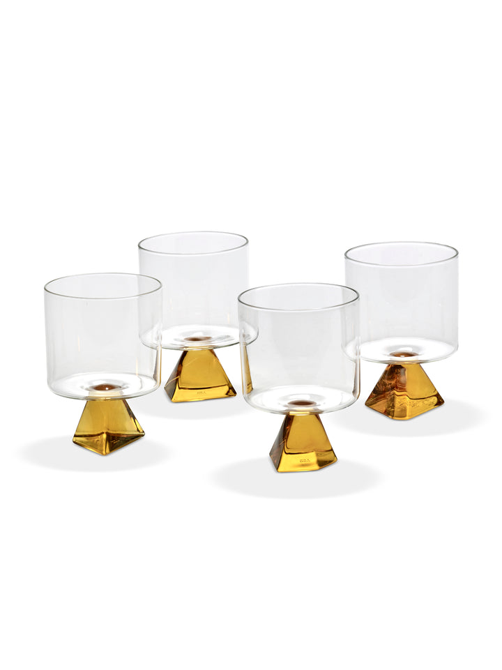 Serax - Plan C - Glas Oker Silos - Set van 4