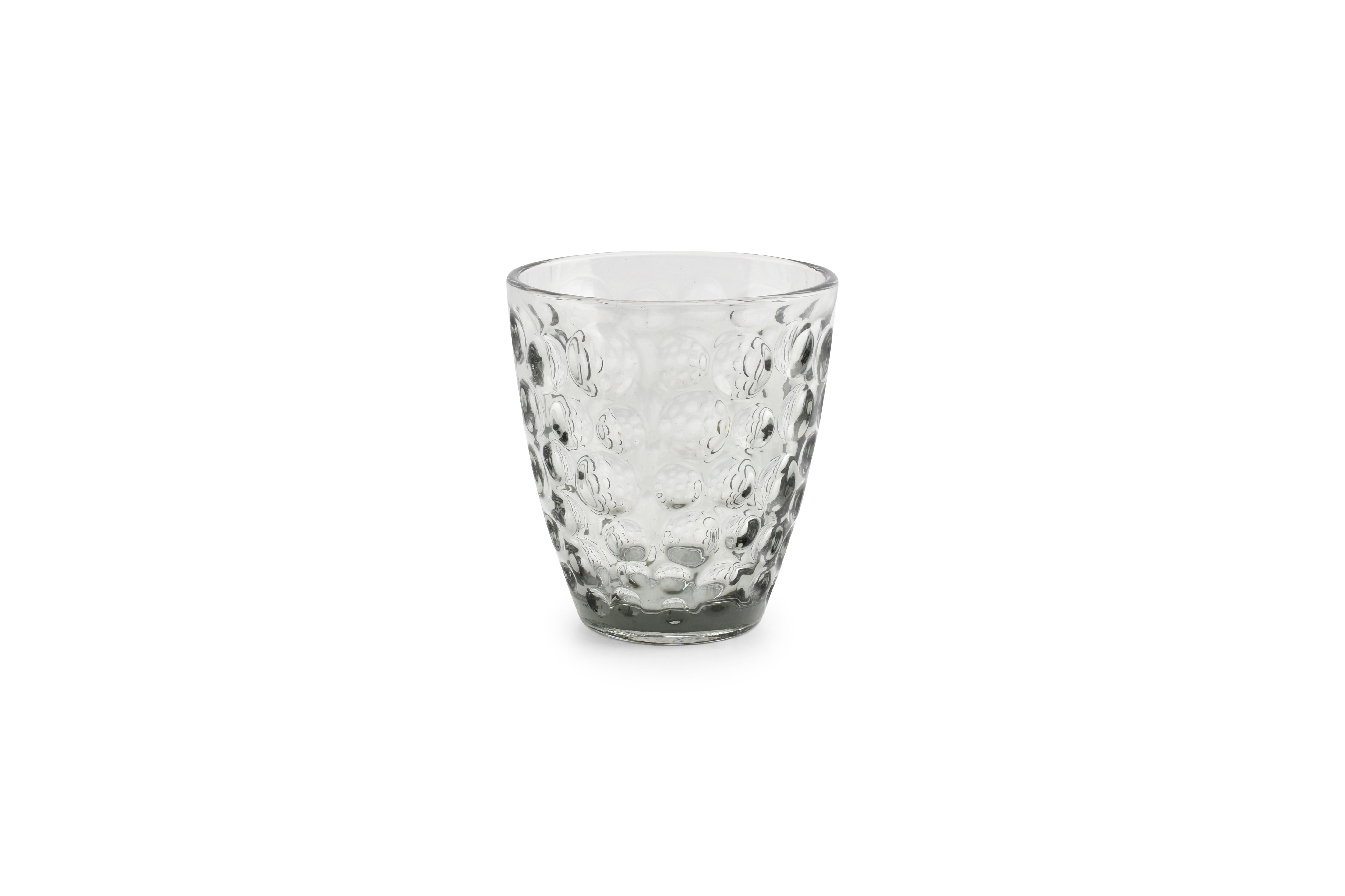 Glas 22cl grijs Bubble - set/4