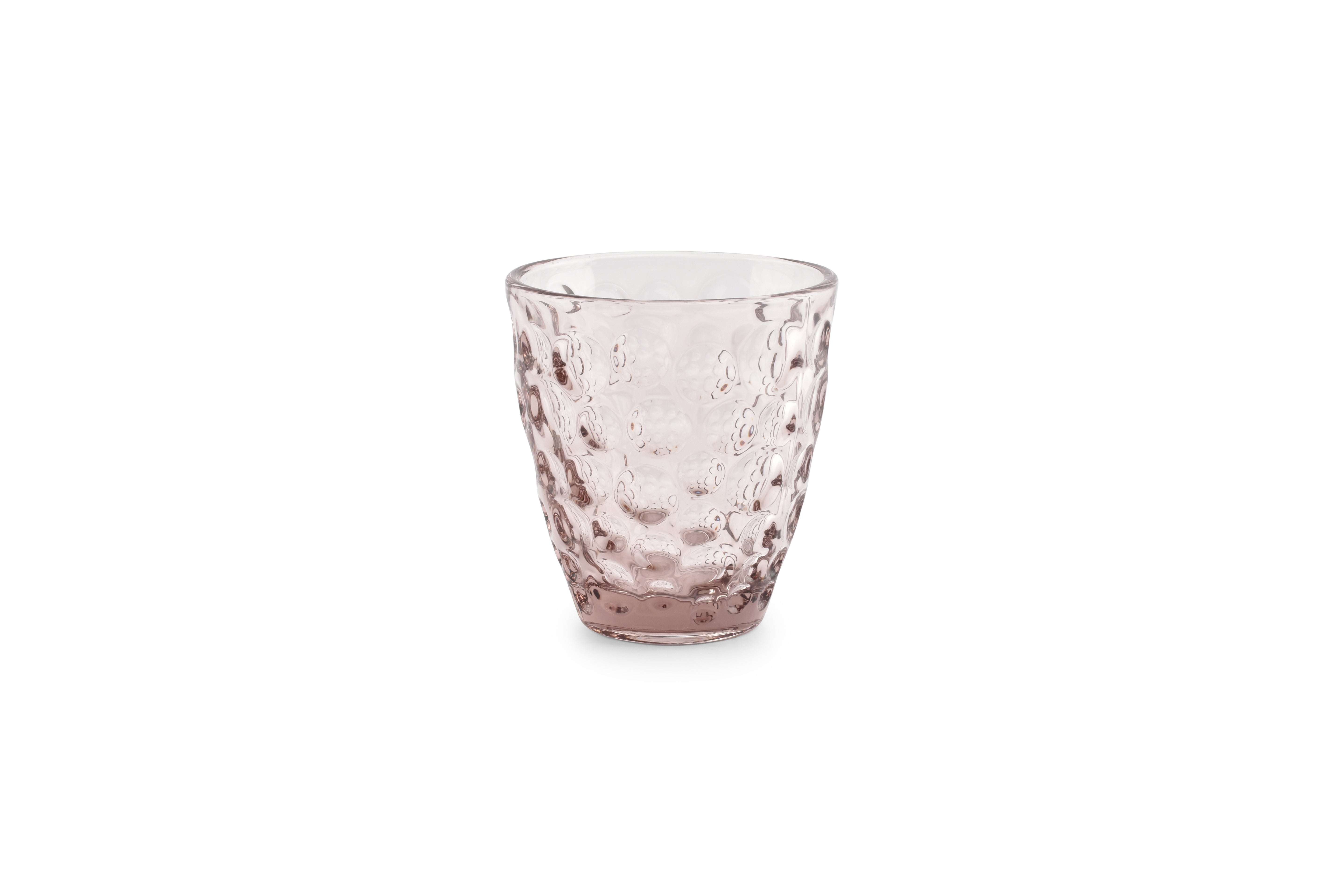 Glas 22cl roze Bubble - set/4