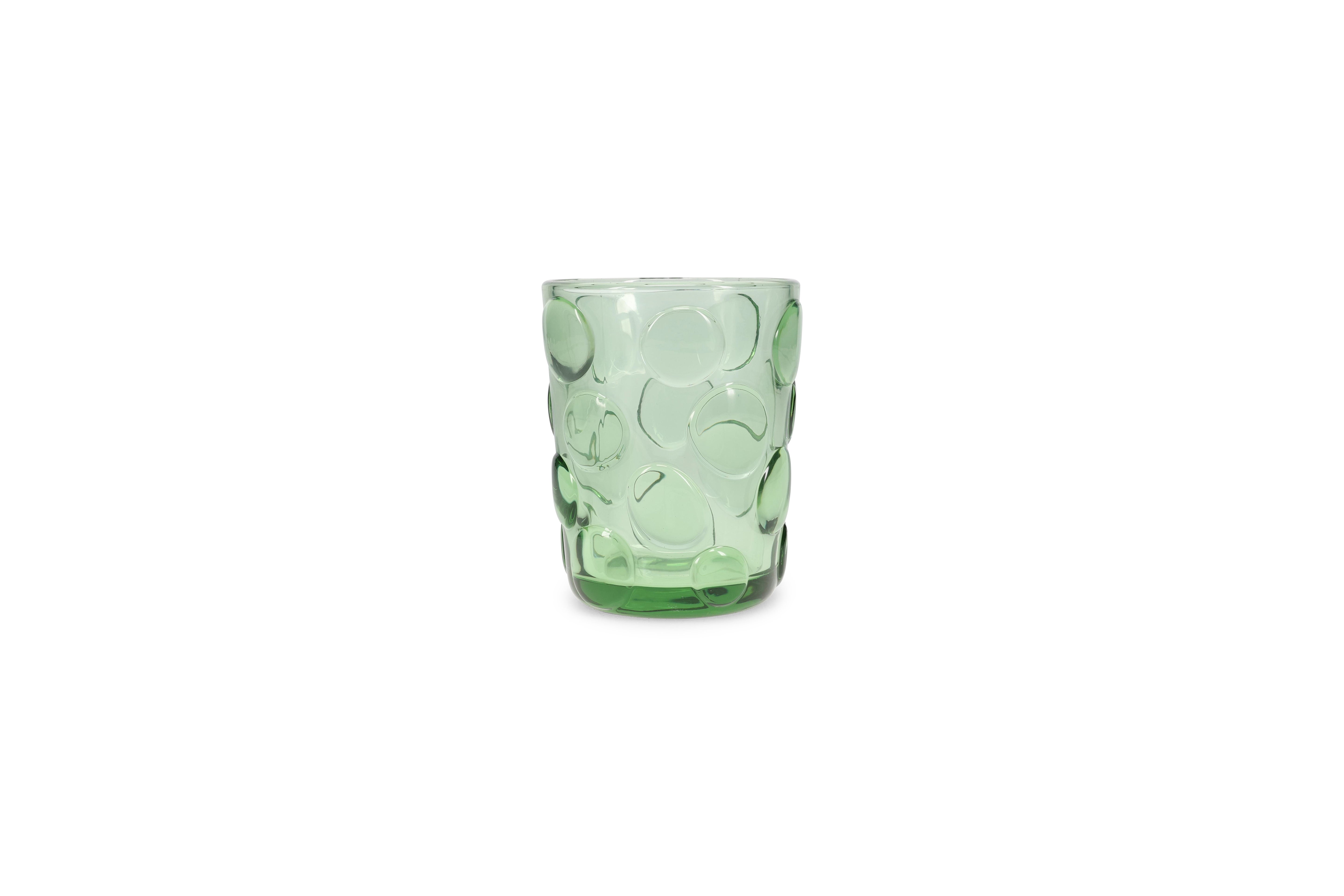 Glas 33cl groen Spot - set/4
