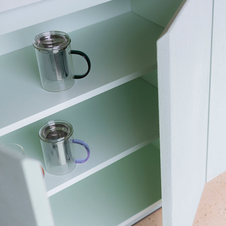 ONA - Theebeker 43cl met filter en deksel paars Liv