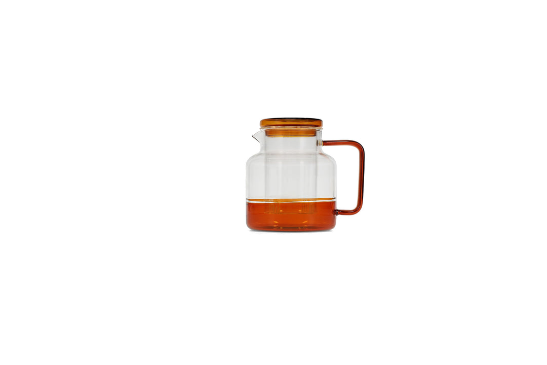 ona - Theepot 95cl met glazen filter amber Liv