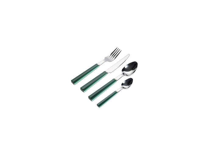 ONA - Bestekset 16-delig moss green Poppy