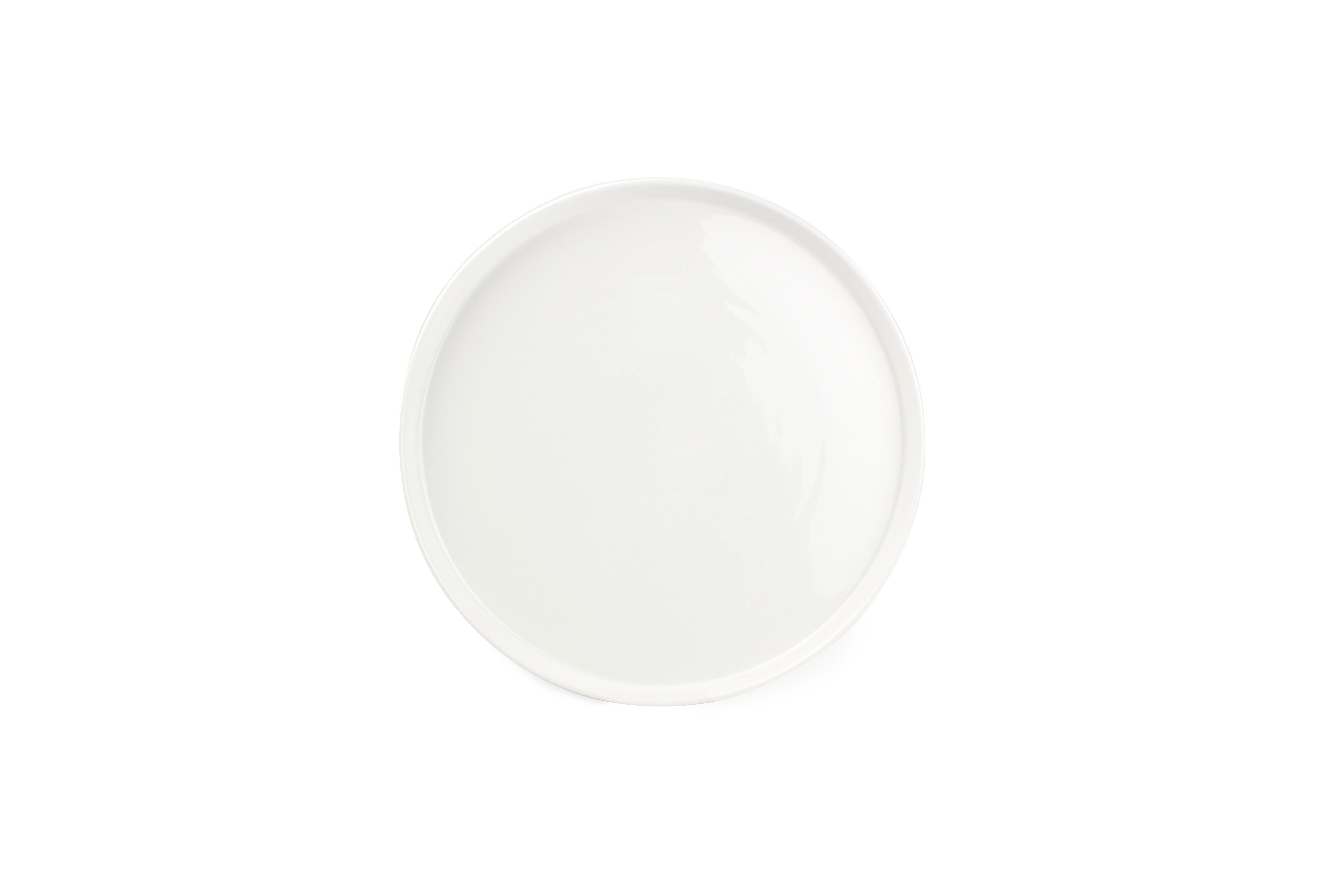 Plat bord 26,5xH2cm wit Gusto