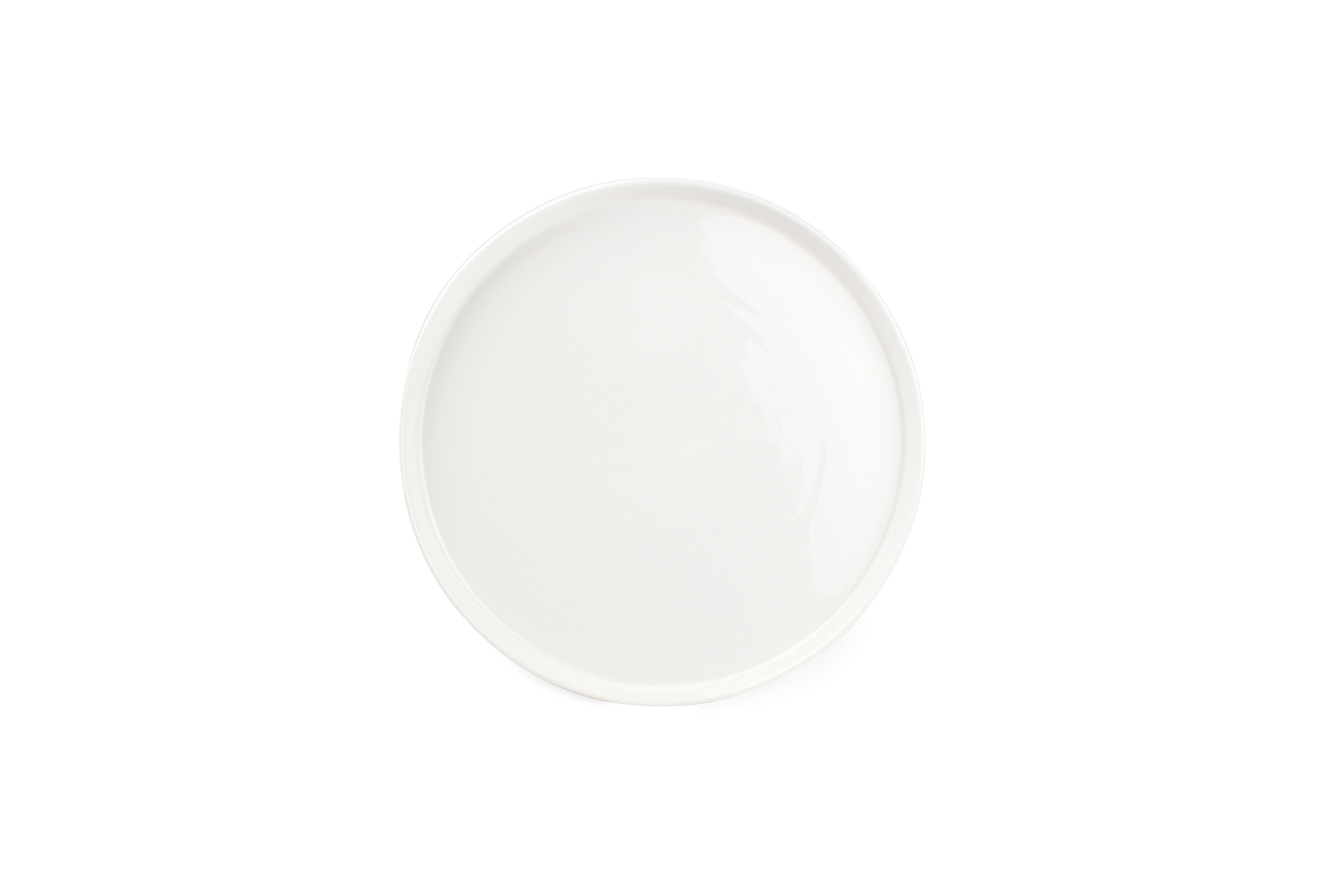 Plat bord 23xH2cm wit Gusto