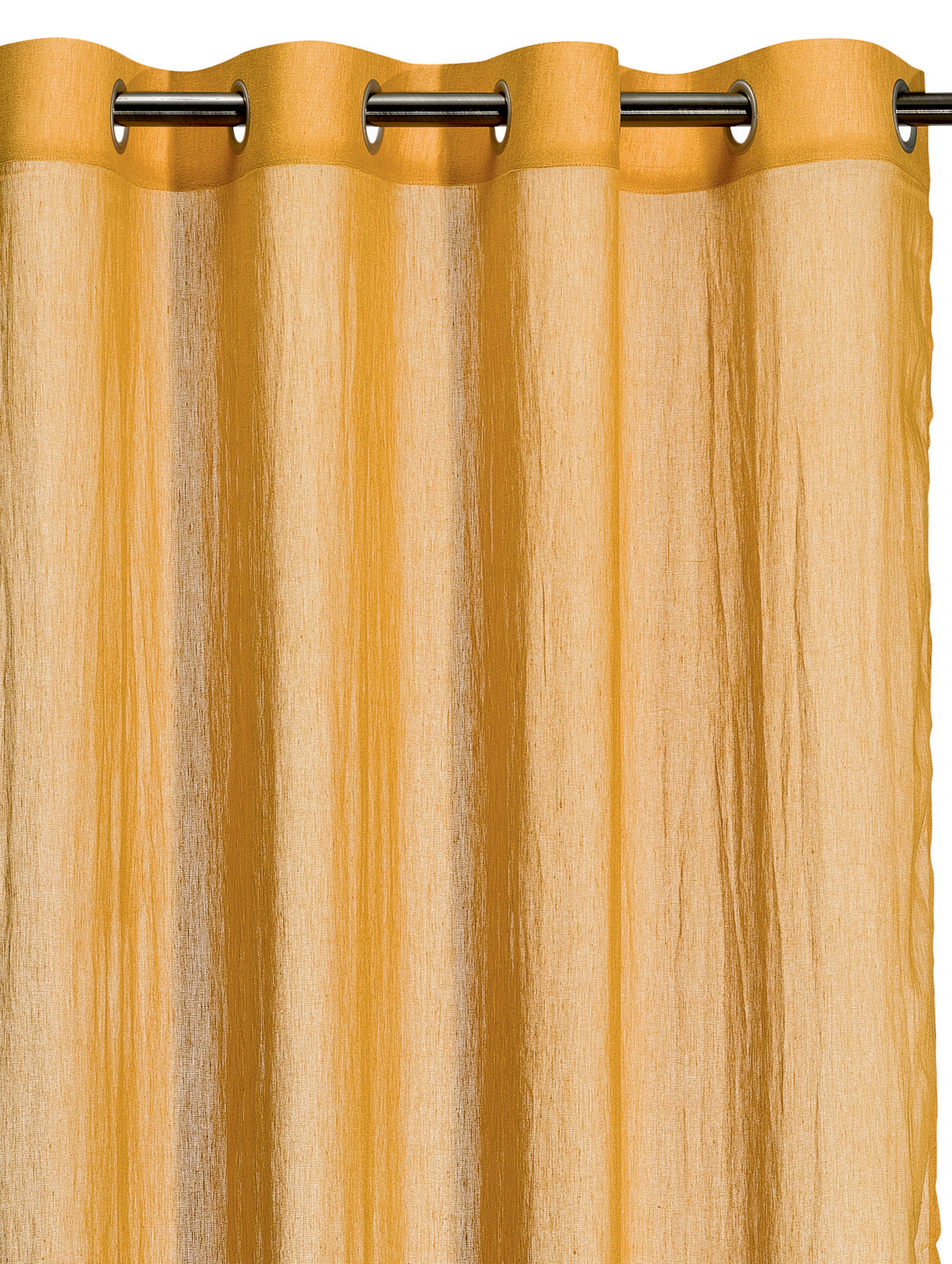 Zeff voile gordijn Ocre 140 X 280