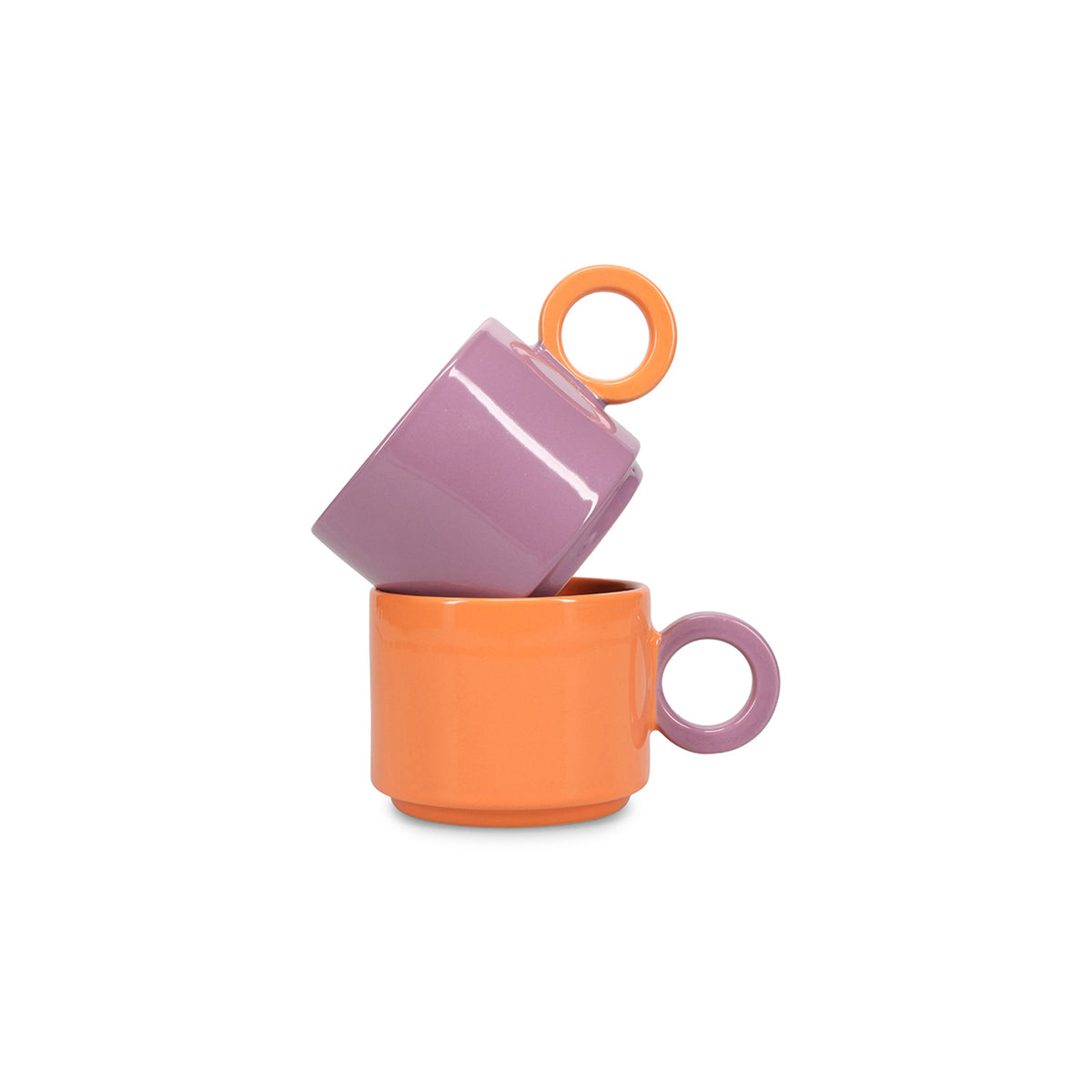 Ona - Beker 28cl oranje/paars Lou
