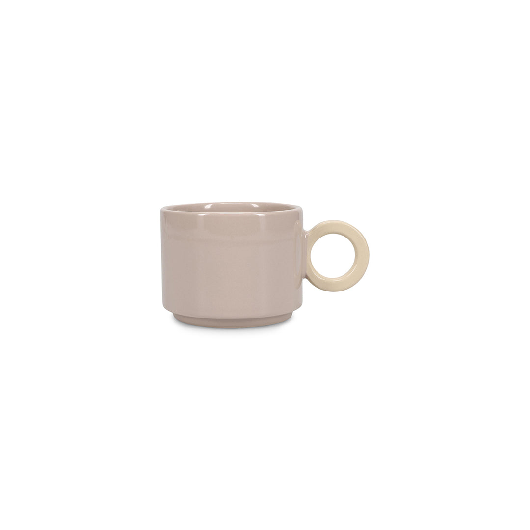 Ona - Beker 28cl grijs/beige Lou