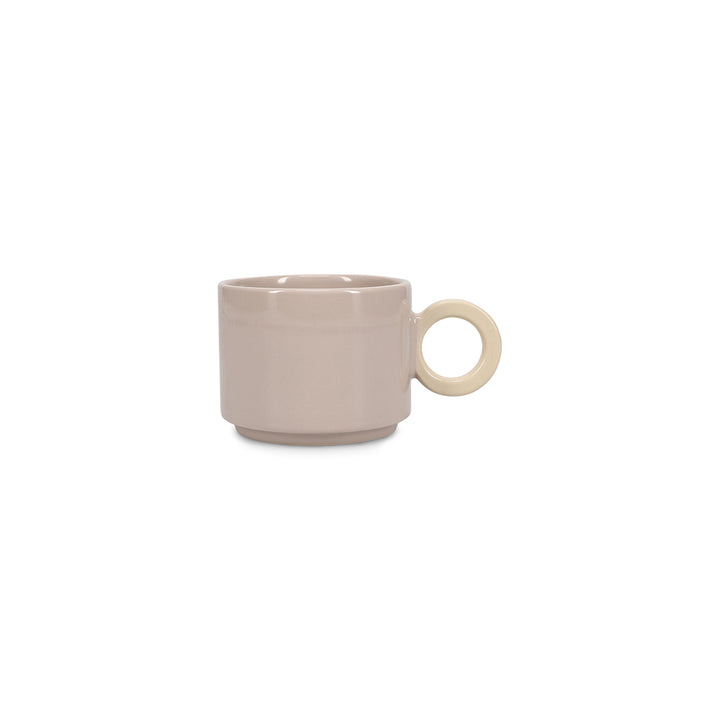 Ona - Beker 28cl grijs/beige Lou