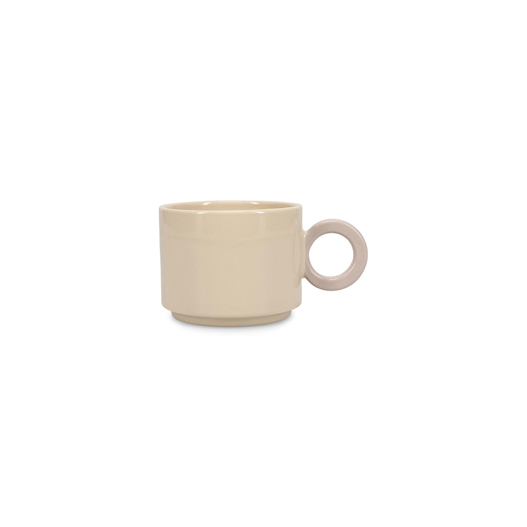 Ona - Beker 28cl beige/grijs Lou